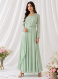 Mint Embellished Flow Dress