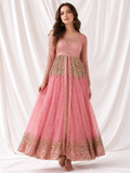 Pink Gold Festive Anarkali