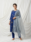 Peach Embroidered Anarkali