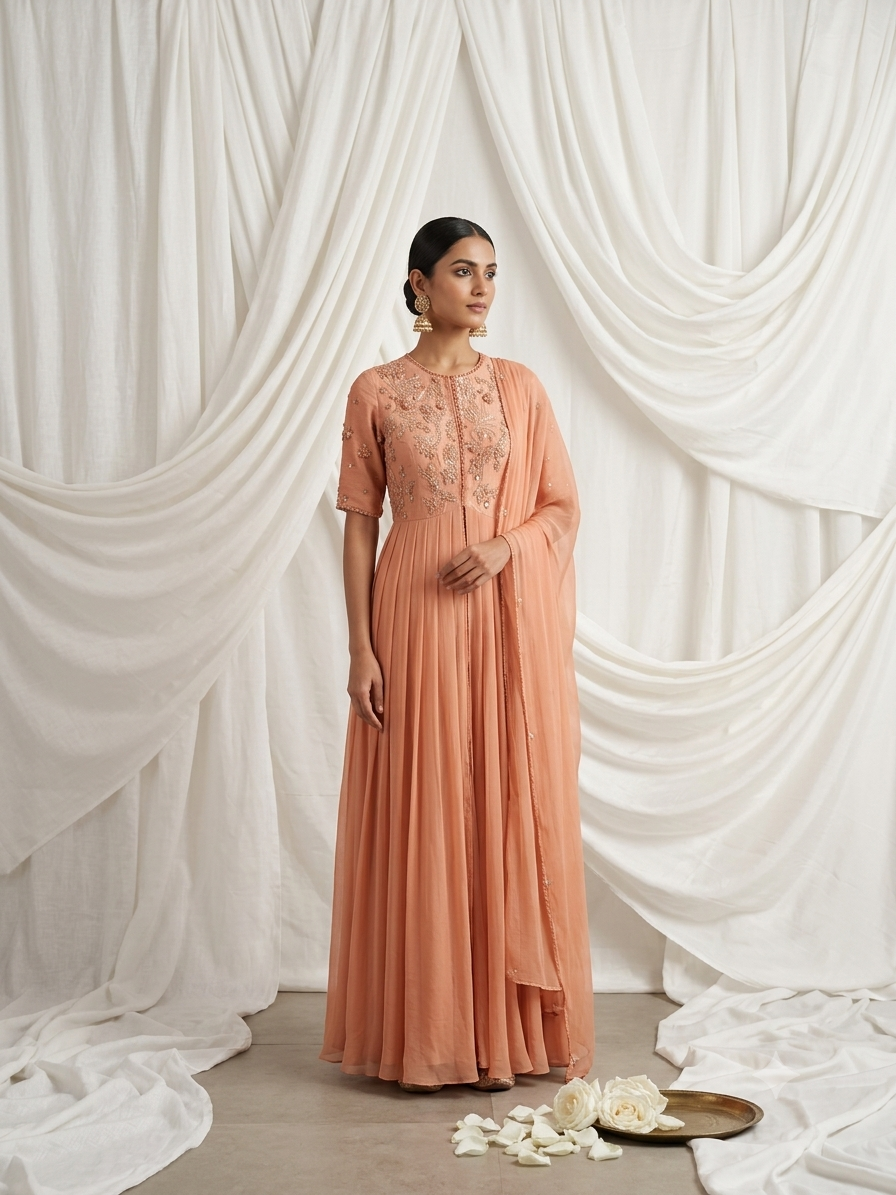 Mint Sharara Set