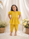 Olive Sparkle Embroidered Co-ord Set