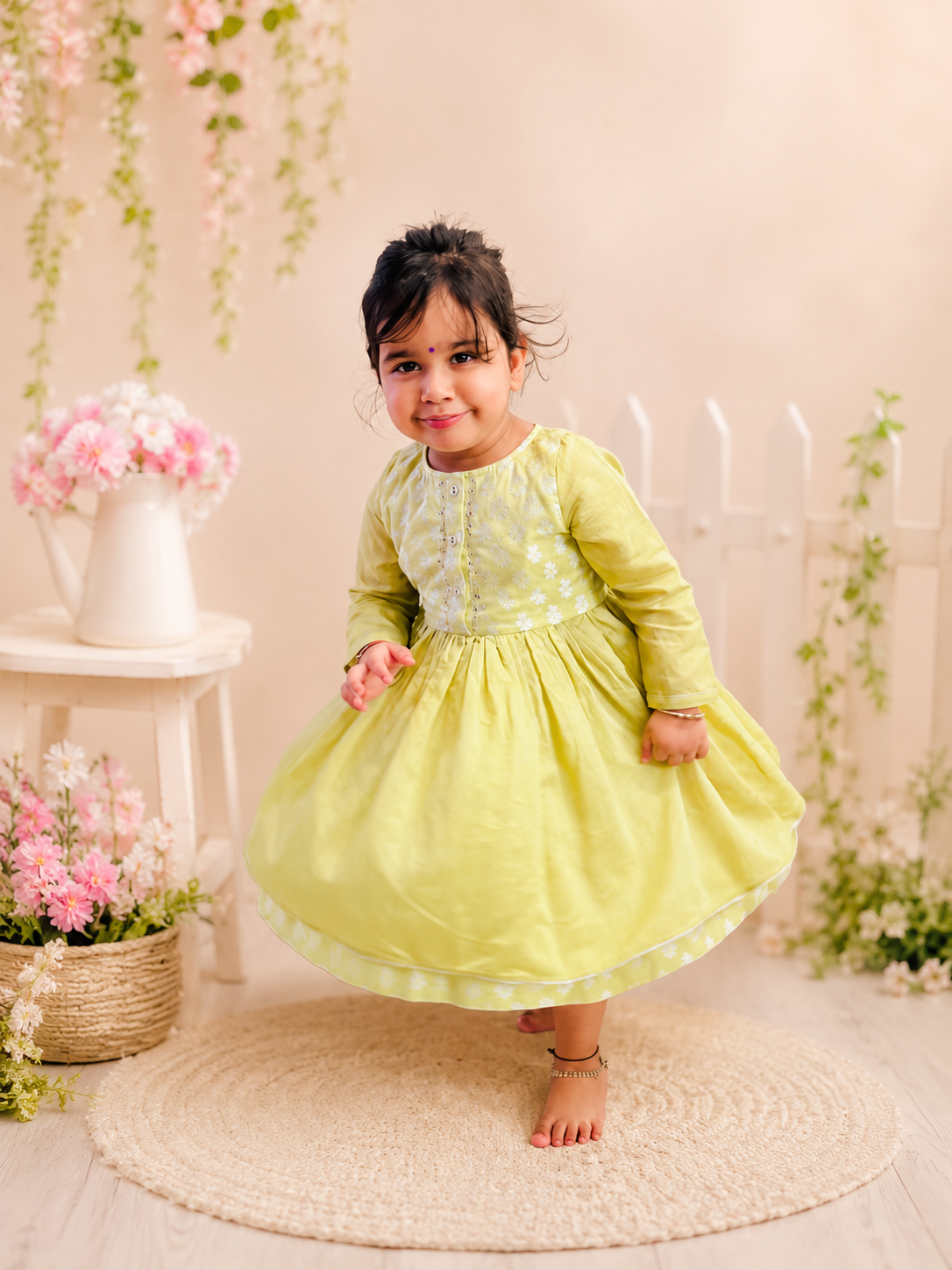 Coral Bloom Sharara Set