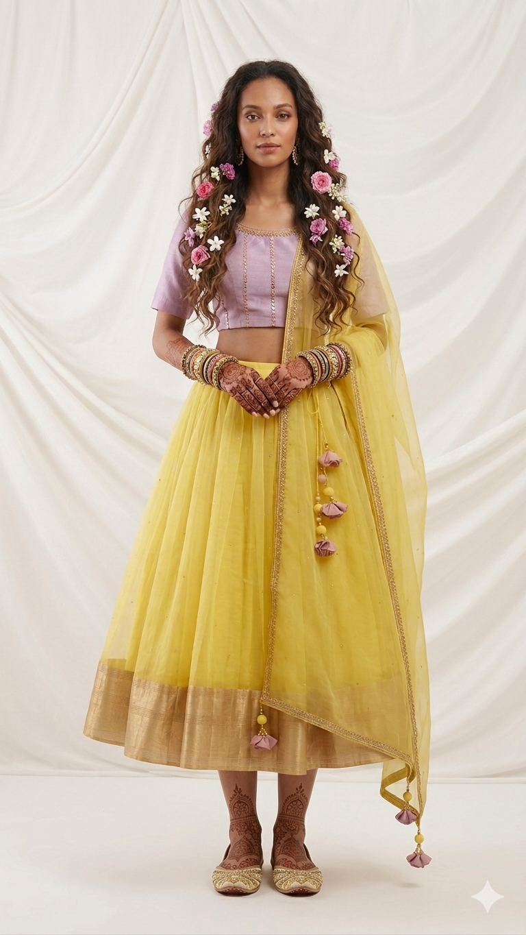 Sunshine Meadow Lehenga
