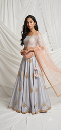 Moonlight Silver Lehenga