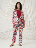 Ivory Embroidered Longline Co-Ord Set