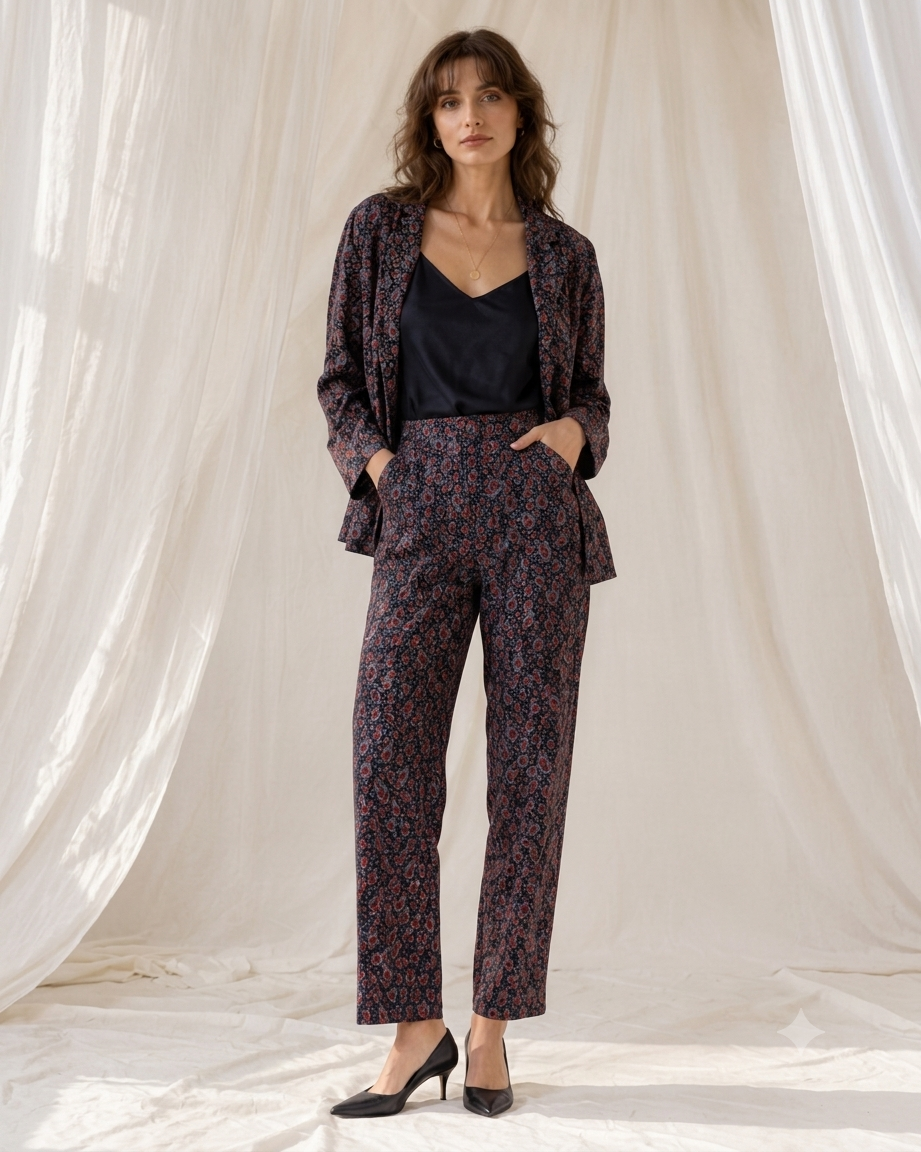 Vintage Noir Jacket Coord Set