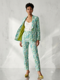 Mint Paisley Jacket Coord Set