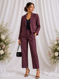 Berry Paisley Jacket Coord Set