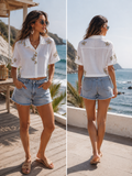 Blush Linen Embroidered Co-ord Set