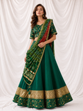 Emerald Bandhani Grace Lehenga